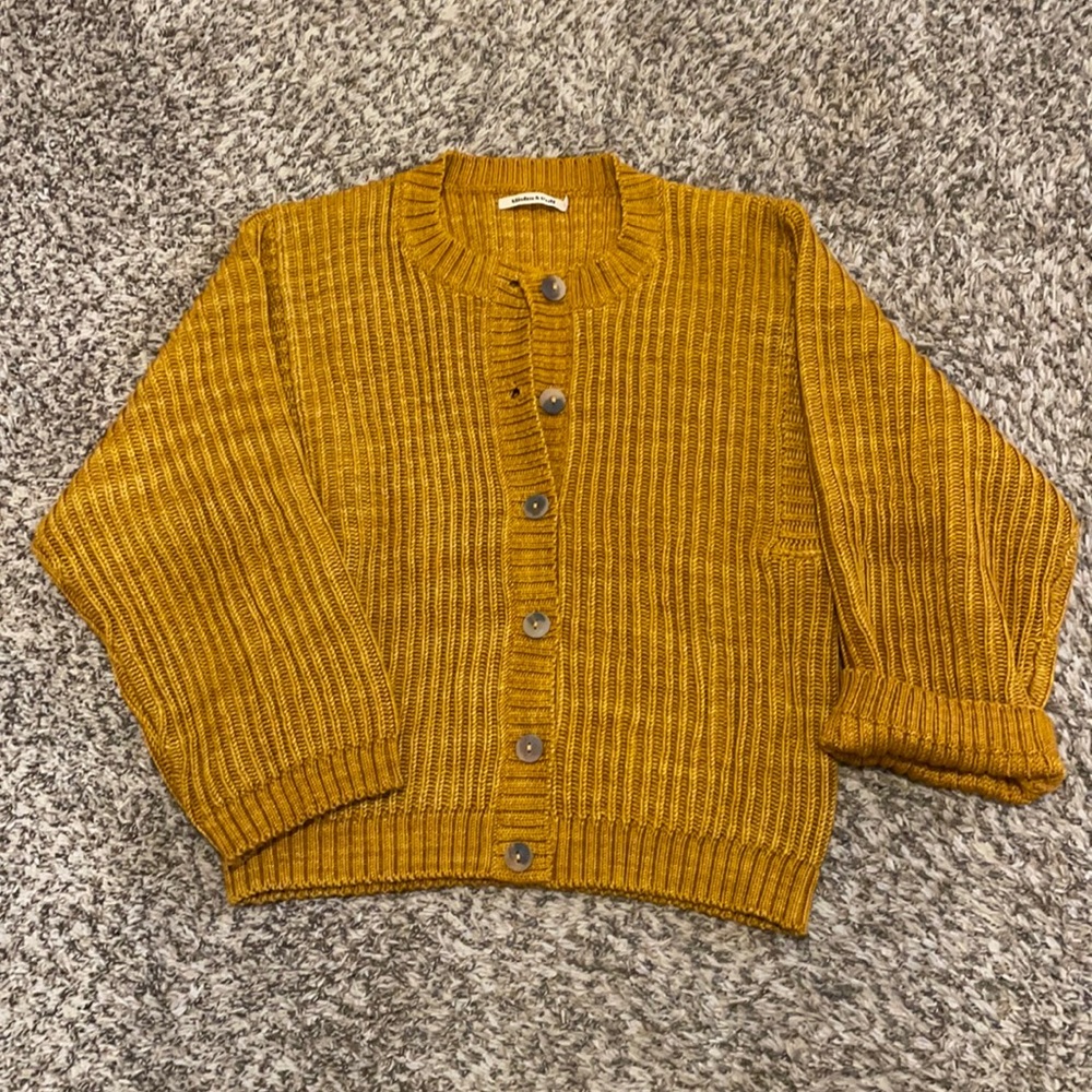 Misha and Puff Studio Cardigan size M/L in marigold
